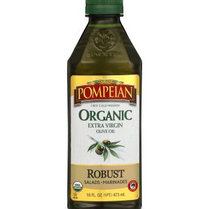 “Pompeian USDA Organic Robust Extra Virgin Olive Oil 16 FL. OZ. Full-Bodied Flavor”