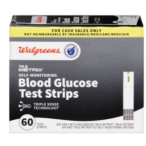 Walgreens True Metrix Self-Monitoring Blood Glucose Test Strips