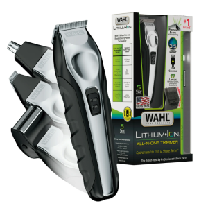 Wahlᵗᵐ Lithium Ion All-in-One Beard Trimmer for Men - Black/ Silver Model 9888-600