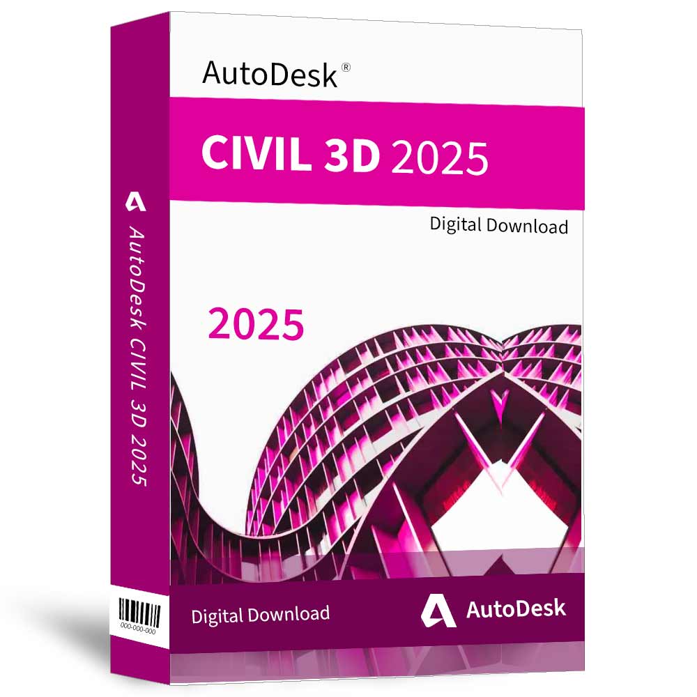 AutoDesk CIVIL 3D 2025 – 1 Device and 1 Year (Digital Code)